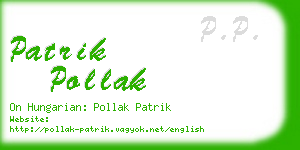 patrik pollak business card